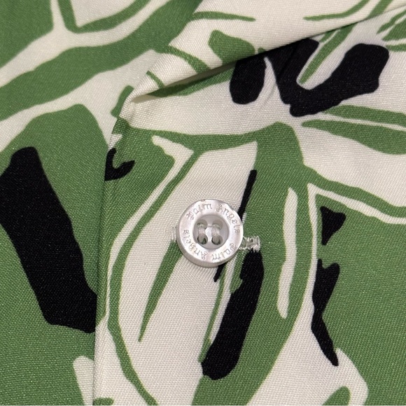 Palm Angels Macro Hibiscus Floral Print Short-Sleeved Shirt - Picture 5 of 7